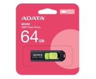 PenDrive ADATA USB 3.0/USB 3.1 gen 1/USB 3.2 gen 1 64GB 100MB/s ACHO-UC300-64G-RBK/GN
